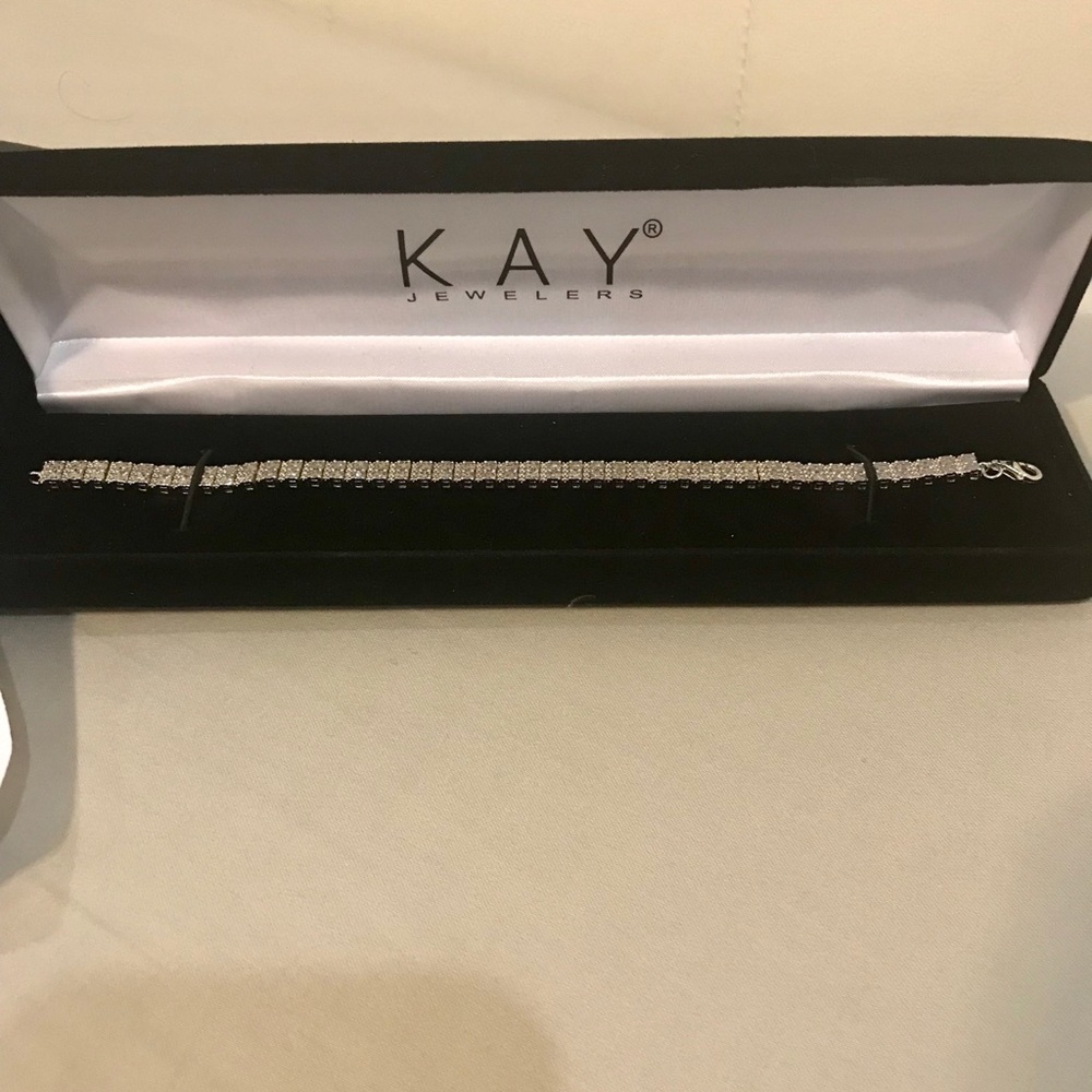 diamond bracelet1/3-ct tw roundcut sterling-silver - Picture 2 of 5